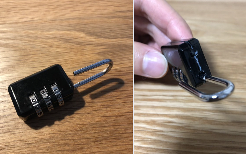 100均で買える南京錠