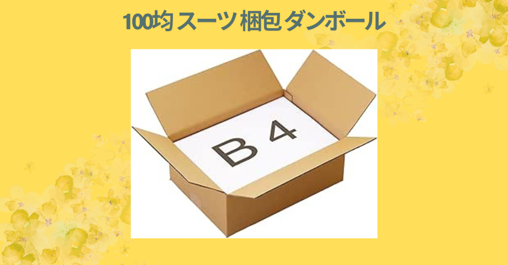 100均 スーツ 梱包 ダンボール